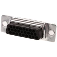 Cinch 2.29mm Pitch Straight Crimp D-Sub Connector Housing, Plug, 26 Way