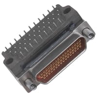 Cinch Dura-Con Series Right Angle Micro-D Crimp Connector, Socket, 21 Way