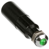 CML Innovative Technologies Panel Mount Indicator LED 0.315 in Green 130VAC QC Tabs 1951 Series