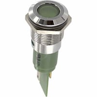 CML Innovative Technologies Panel Mount Indicator LED 0.638 in Green 24 VAC/VDC QC Tabs 1938 Series