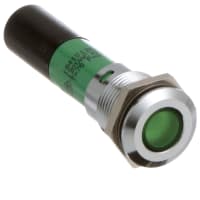 CML Innovative Technologies Panel Mount Indicator Green LED Quick Connect Flat 130 VAC 1941 Series