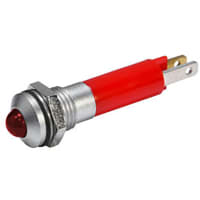 CML Innovative Technologies Panel Mount Indicator Red LED 0.315 in. (8mm) 12 VDC QC 1904 Series