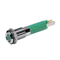 CML Innovative Technologies Panel Mount Indicator LED 0.315 in. Green 24 VDC QC Tabs 1901 Series