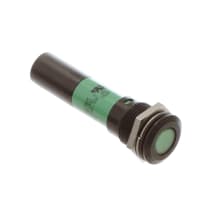 CML Innovative Technologies Indicator Panel Mount LED Mnt-Sz 16mm Bezel Green 130VAC Tabs