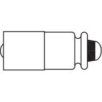 CML Innovative Technologies Lamp, LED, T-1 3/4, Midget Groove, 28 VAC/DC, 14 mA, 700 mcd, White Diffused