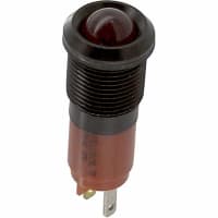 CML Innovative Technologies Panel Mount Indicator Red LED 0.5" (14mm) 130 VAC Tabs 1935 Series