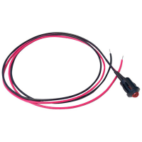 CML Innovative Technologies Prominent Bezel LED With Flying Leads 8mm Pnl-Mnt Red 24Vdc 10mA