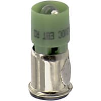 CML Innovative Technologies Lamp, LED, T-1 3/4, Midget Flange, Green, 12VDC, 14mA, 2100mcd, 100000 Hrs