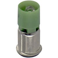 CML Innovative Technologies Lamp, LED, T-1 3/4, Midget Flange, Green, 24VDC, 14mA, 2100mcd, 100000 Hrs