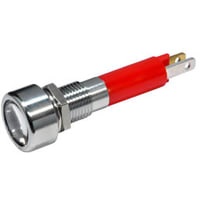 CML Innovative Technologies Panel Mount Indicator 8mm Red 24V IP67 Super Bright LED with Optic