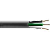 Coleman Cable Cable, 2C, 18AWG, 16x30, BC, TPE ins, Black TPE jkt, SJEOOW