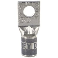 Color-Keyed by ABB Copper One-Hole Lug #4AWG 1/4" Bolt Size Die Code 29 Die Code Gray, Series