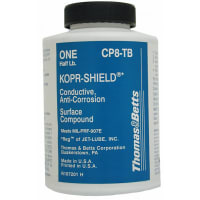 Color-Keyed by ABB Kopr-Shield Joint Compound, 8 Oz (237ml)Bottle w/ Brush, Conductive, TBCP8TB