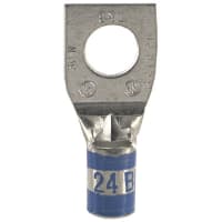 Color-Keyed by ABB Copper One-Hole Lug 6 AWG 5/16" Bolt Size Tin Plated Die Code Die Code Blue