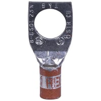 Color-Keyed by ABB Copper One-Hole Lug #8 AWG Wire 3/8"Bolt Size Die Code 21 Color Code Red