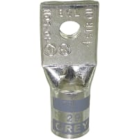 Color-Keyed by ABB Copper One-Hole Lug 4 AWG #10 Bolt Size Tin Plated Die Code 29 Die Code Gray