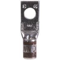 Color-Keyed by ABB Copper One-Hole Lug 2 AWG 5/16" Bolt Size Die Code 33 Die Code Brown