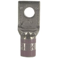 Color-Keyed by ABB Copper One-Hole Lug 1/0 AWG 5/16" Bolt Size Die Code 42 Die Code Pink