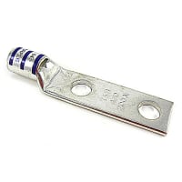 Color-Keyed by ABB Copper Two-Hole Lug 4/0AWG 3/8" Bolt Size Die Code 54 Die Code Purple