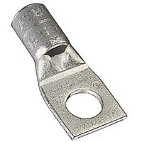 Color-Keyed by ABB Copper One-Hole Lug, 35kV, 4 Str., 1/4 Bolt, Tin Plated, Die Color Gray