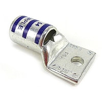 Color-Keyed by ABB Copper One-Hole Lug 4/0AWG 1/4"Bolt Size Die Code 54 Color Code Purple