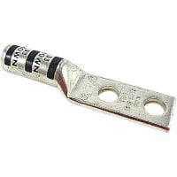 Color-Keyed by ABB Copper Two-Hole Lug 2-3 AWG 3/8" Bolt Size Die Code Brown Die Code 33