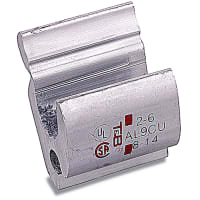 Color-Keyed by ABB Aluminum Compression H-Tap, Main: 2/0-2, Branch 8-14, Die Code O, Color Code