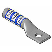 Color-Keyed by ABB Copper One-Hole Lug, 750 kcmil, 1/2" Bolt Size, Die Code 106, Die Code Black