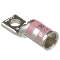 Color-Keyed by ABB Copper One-Hole Lug 1/0 AWG 1/4" Bolt Size Die Code 42 Die Code Pink