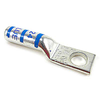 Color-Keyed by ABB Copper One-Hole Lug 6 AWG 1/4" Bolt Size Tin Plated Die Code 24 DieCodeBlue