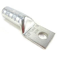 Color-Keyed by ABB Copper One-Hole Lug, 300kcmil, 1/2"Bolt Size, Die Code 66, Color Code White