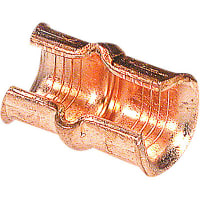 Color-Keyed by ABB Copper C-Tap, Main: 5-3, Branch 6-12, Tin Plated, Die Code 37, Die Code Green