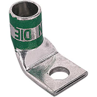 Color-Keyed by ABB Copper One-Hole Lug, 300 kcmil, .765"Bolt Size, Die Code 66, Color Code White