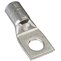 Color-Keyed by ABB Copper One-Hole Lug, 4Awg, 5/16 Bolt Size, Tin Plated, Die Color Code Gray