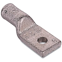 Color-Keyed by ABB Copper One-Hole Lug, 35kV, #4 AWG, 1/4" Bolt Size, Die Code 29, Die Color Gray