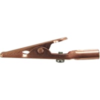 Adaptive Interconnect Electronics, Inc ALLIGATOR CLIP, SOLID COPPER, WITH BARREL AND SCREW, 10 AMP