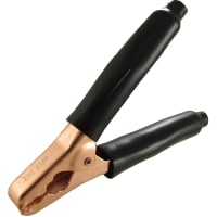 Adaptive Interconnect Electronics, Inc CLIP, PLIER-TYPE, STEEL, COPPER PLATED, 200 AMP WITH BLACK INSULATORS