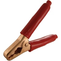 Adaptive Interconnect Electronics, Inc CLIP, PLIER-TYPE, STEEL, COPPER PLATED, 200 AMP WITH RED INSULATORS