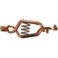 Adaptive Interconnect Electronics, Inc Crocodile Clip, Copper Contact, 75A, Brown