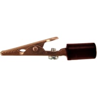 Adaptive Interconnect Electronics, Inc ALLIGATOR CLIP, SOLID COPPER, WITH BARREL, SCREW, HANDLE, 10 AMP, BLACK