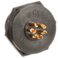 Conxall Connector #20 Solder Cup 6 Socket Gold over Nickel -55 to +125 ° C 600