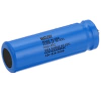 Cornell-Dubilier Capacitor, Alum Electrolytic, 0.01 F, -10, +75%, 50 VDC, Screw Terminal, 1.375x4.125in