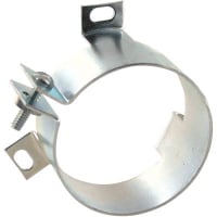 Cornell-Dubilier Clamp, Mounting, 1010 CRS, VR Vertical, 0.035 in., Zinc Chrome Plating