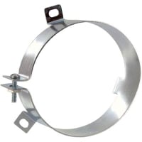 Cornell-Dubilier Clamp, Mounting, 1010 CRS, VR Vertical, 0.035 in., Zinc Chromate, 0.0001 in.