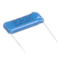 Cornell-Dubilier Capacitor, Polyester Film, 1 uF, 200 VDC/125 VAC, +/- 20%, Radial Leaded, -55 C