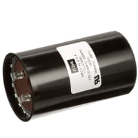 Cornell-Dubilier Capacitor, Al Electrolytic, Cap 270-324 uF, Tol, Vol-Rtg 330 VAC, Quick Connect