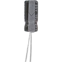 Cornell-Dubilier Capacitor, Aluminum Electrolytic, 220 uF, 20%, 25 VDC, Radial, 8x11mm, ESR 0.97 Ohms