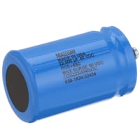 Cornell-Dubilier Capacitor, Alum Electrolytic, 0.022 F, -10, +75%, 40 VDC, Screw Terminal, 2x3.125in