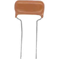 Cornell-Dubilier Capacitor, Polyester Film, Cap 0.001 uF, Tol 10%, Vol-Rtg 100 VDC, Radial, Hockey Crmp