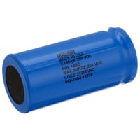 Cornell-Dubilier Capacitor, Alum Electrolytic, 2700 uF, -10, +50%, 200 VDC, Screw Terminal, 2x4.125in